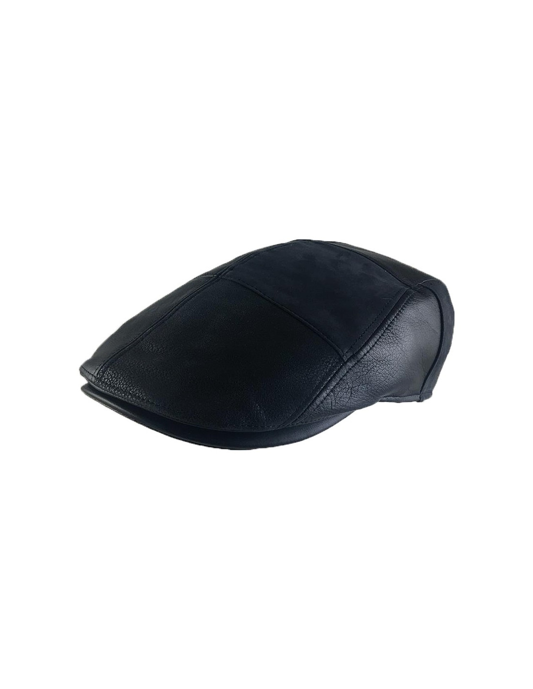 sombreros albero Gorra Brighton Patchwork Leather Negro