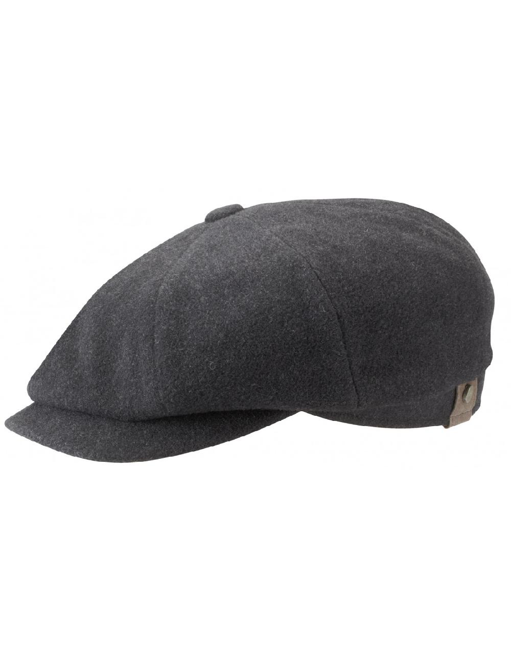 sombreros albero Gorra Hatteras Wool/Cashmere Liso Stetson Gris Oscuro