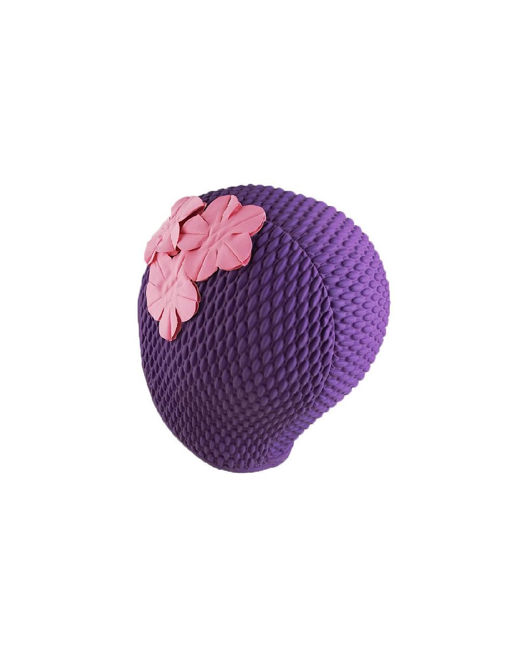 Sombreros Albero Gorro De Baño Deco Purple Flor Pink