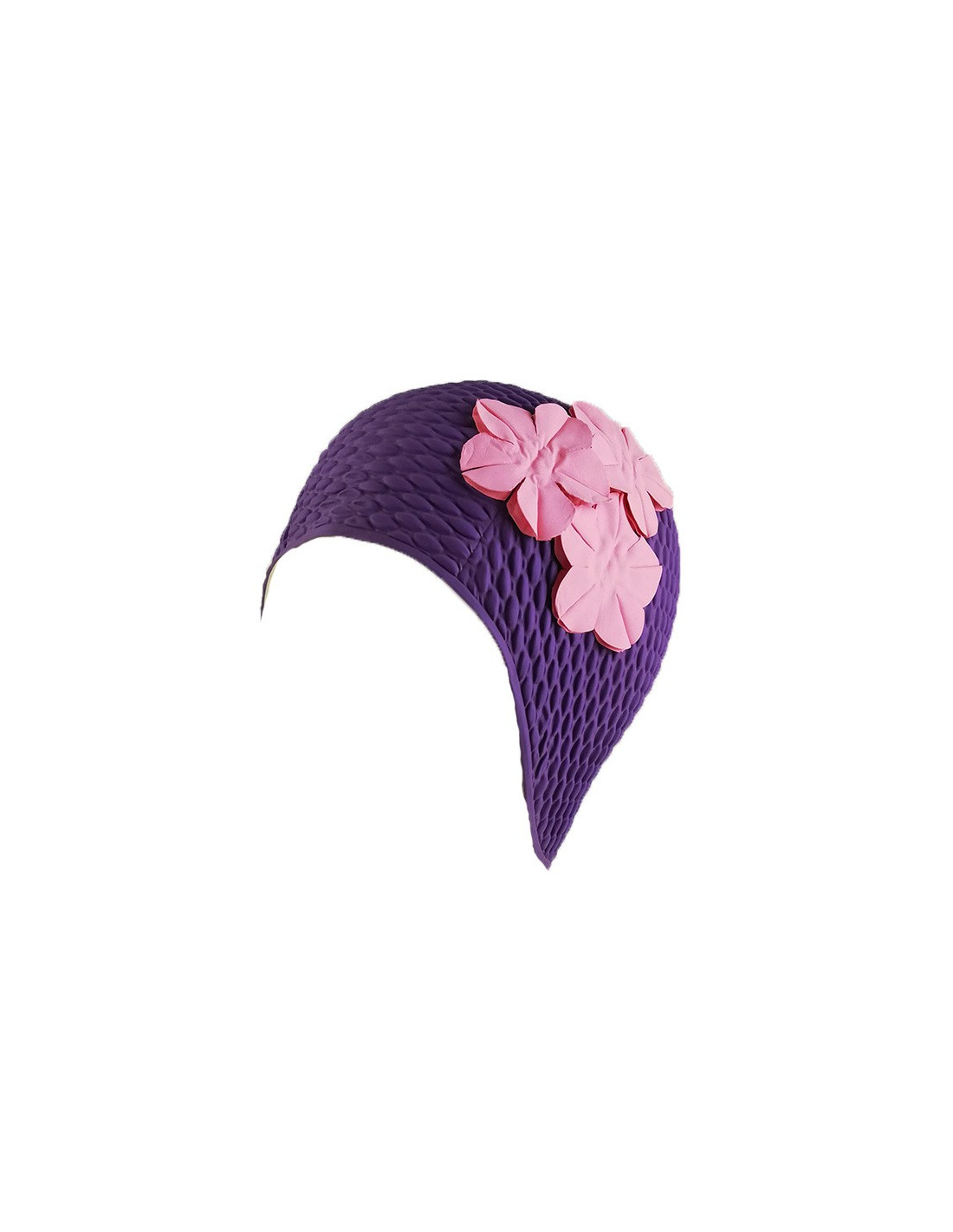 sombreros albero Gorro de Baño Deco Purple Flor Pink