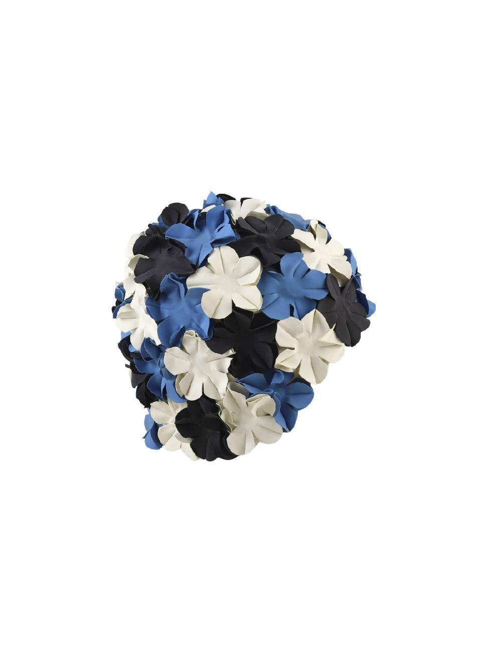 Sombreros Albero Gorro De Baño Marga Azul Blanco Y Negro