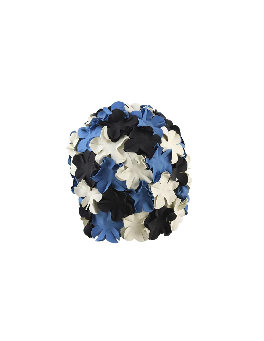 Sombreros Albero Gorro De Baño Marga Azul Blanco Y Negro