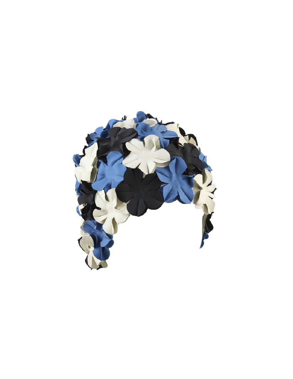Sombreros Albero Gorro De Baño Marga Azul Blanco Y Negro