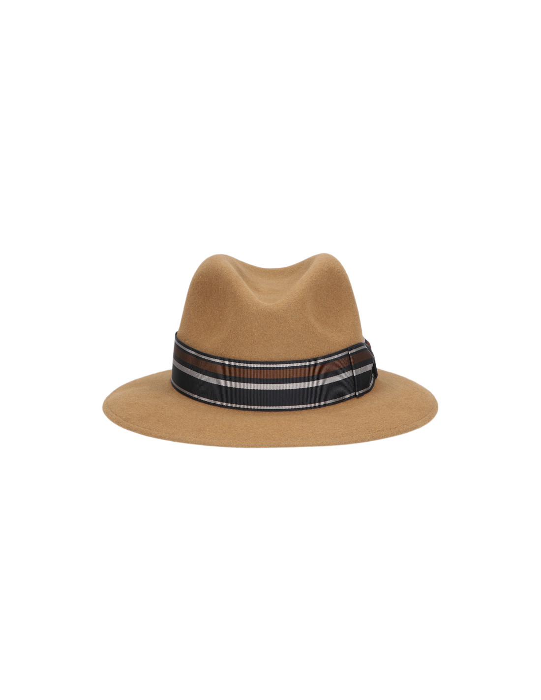Sombreros Albero Sombrero Borsalino Alessandria Camel Cinta Rayada