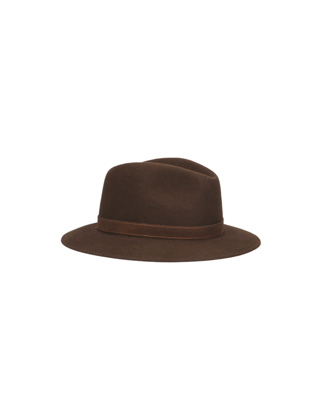 Sombreros Albero Sombrero Borsalino Alessandria Marrón Cinta Piel