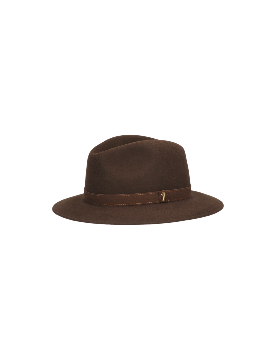 sombreros albero Sombrero Borsalino Alessandria Marrón Cinta Piel