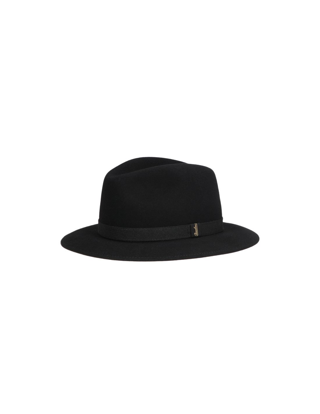 sombreros albero Sombrero Borsalino Alessandria Negro Cinta Piel