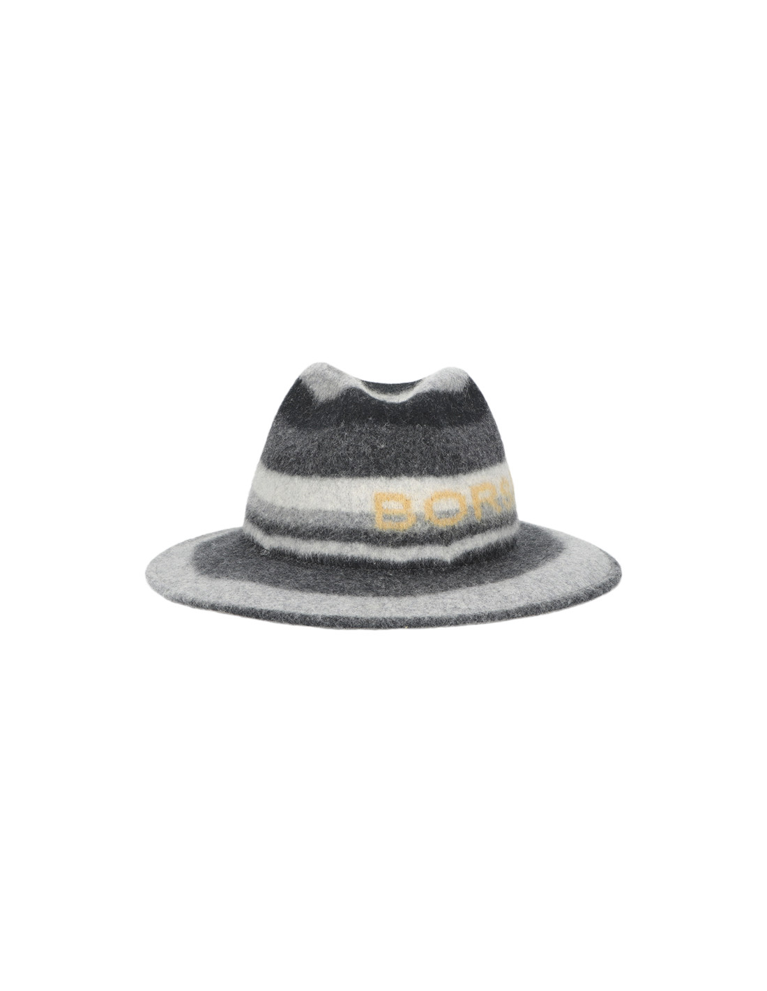 Sombreros Albero Sombrero Borsalino In Lana Smacchiato Gris