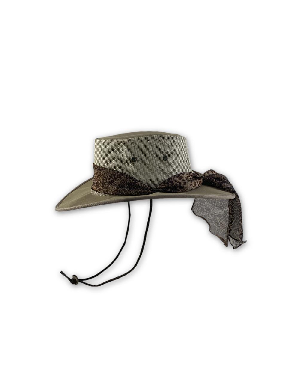 Sombreros Albero Sombrero Ladies Canvas Drover Beige