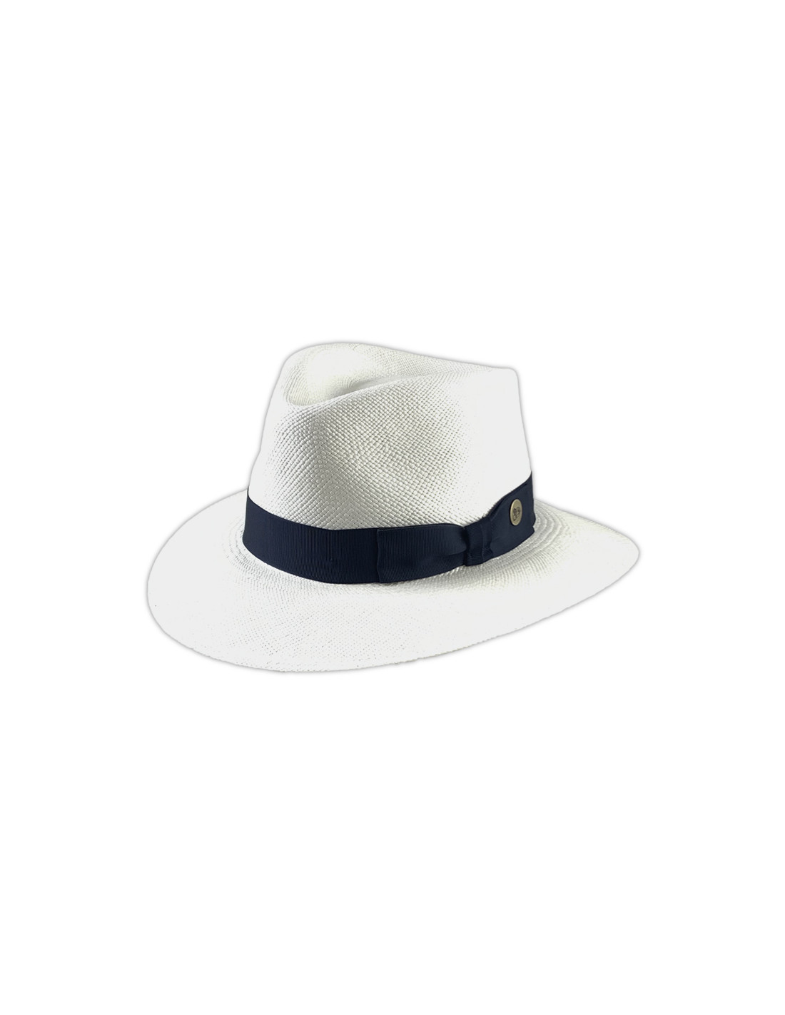 sombreros albero Sombrero Panama Fontaine Blanco Cinta Navy