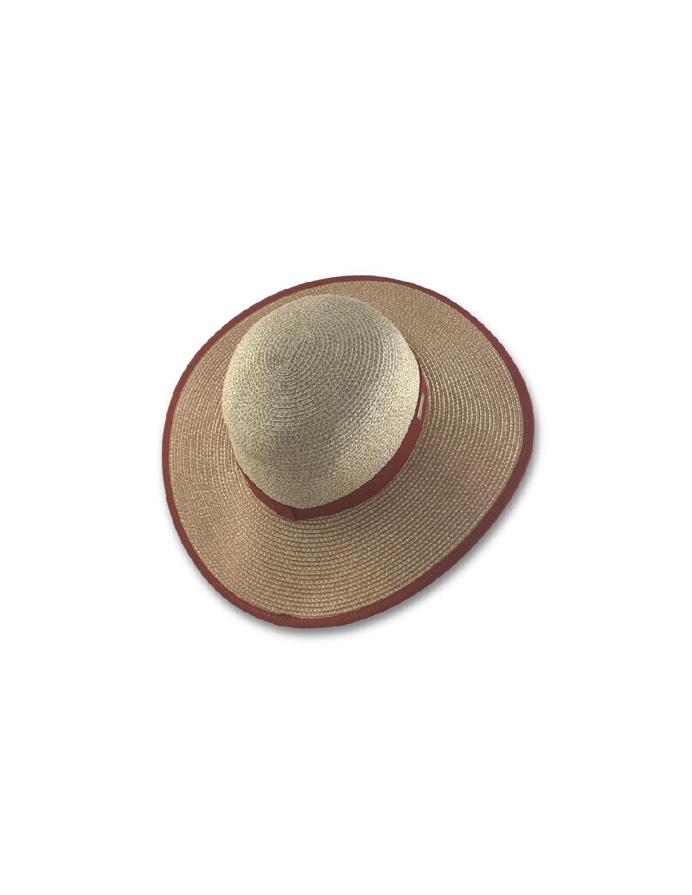 Sombreros Albero Sombrero Paper Braid Cloche Contrast Avellana Y Lino De Seeberger