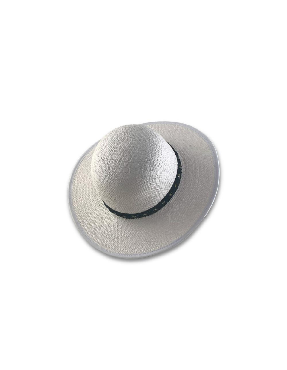 Sombreros Albero Sombrero Paper Floppy Shiny Band Blanco De Seeberger