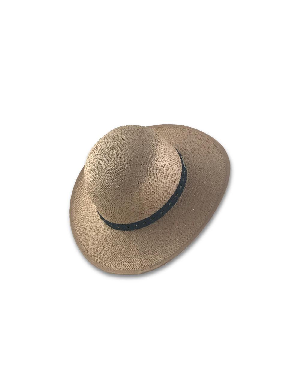 Sombreros Albero Sombrero Paper Floppy Shiny Band Marrón Nuez De Seeberger