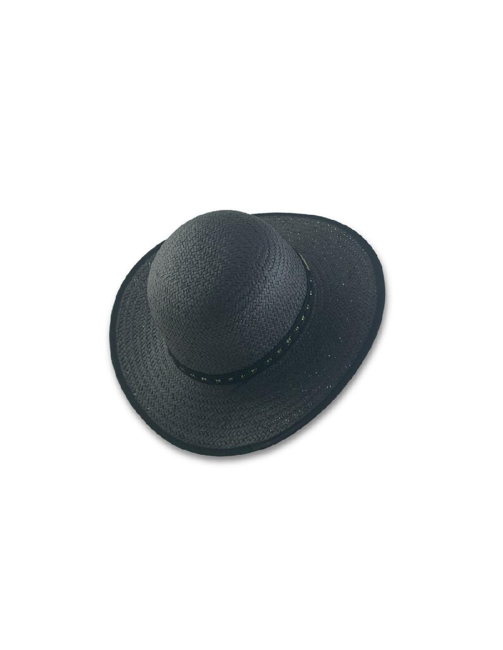 Sombreros Albero Sombrero Paper Floppy Shiny Band Negro De Seeberger