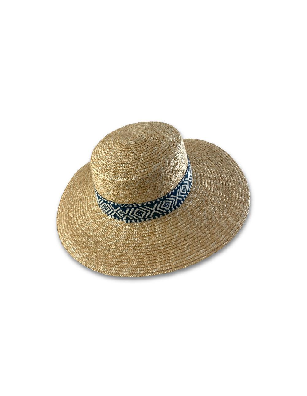 Sombreros Albero Sombrero Persepolis Natural Cinta Navy