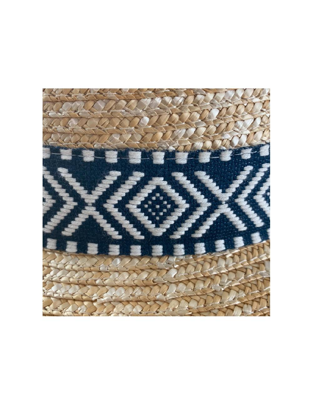 Sombreros Albero Sombrero Persepolis Natural Cinta Navy