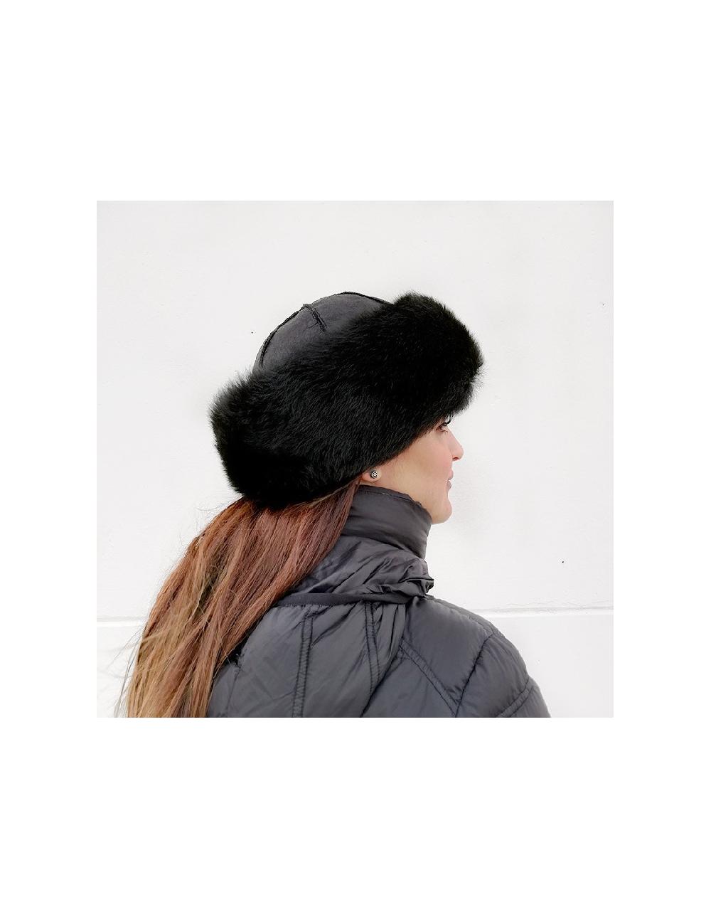 Sombreros Albero Sombrero Ruso Blanco Y Cuero De Pelo De Cordero Auténtico