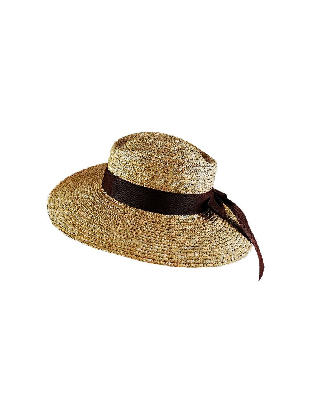 Sombreros Albero Sombrero Sínfoni Natural Lazo Marrón