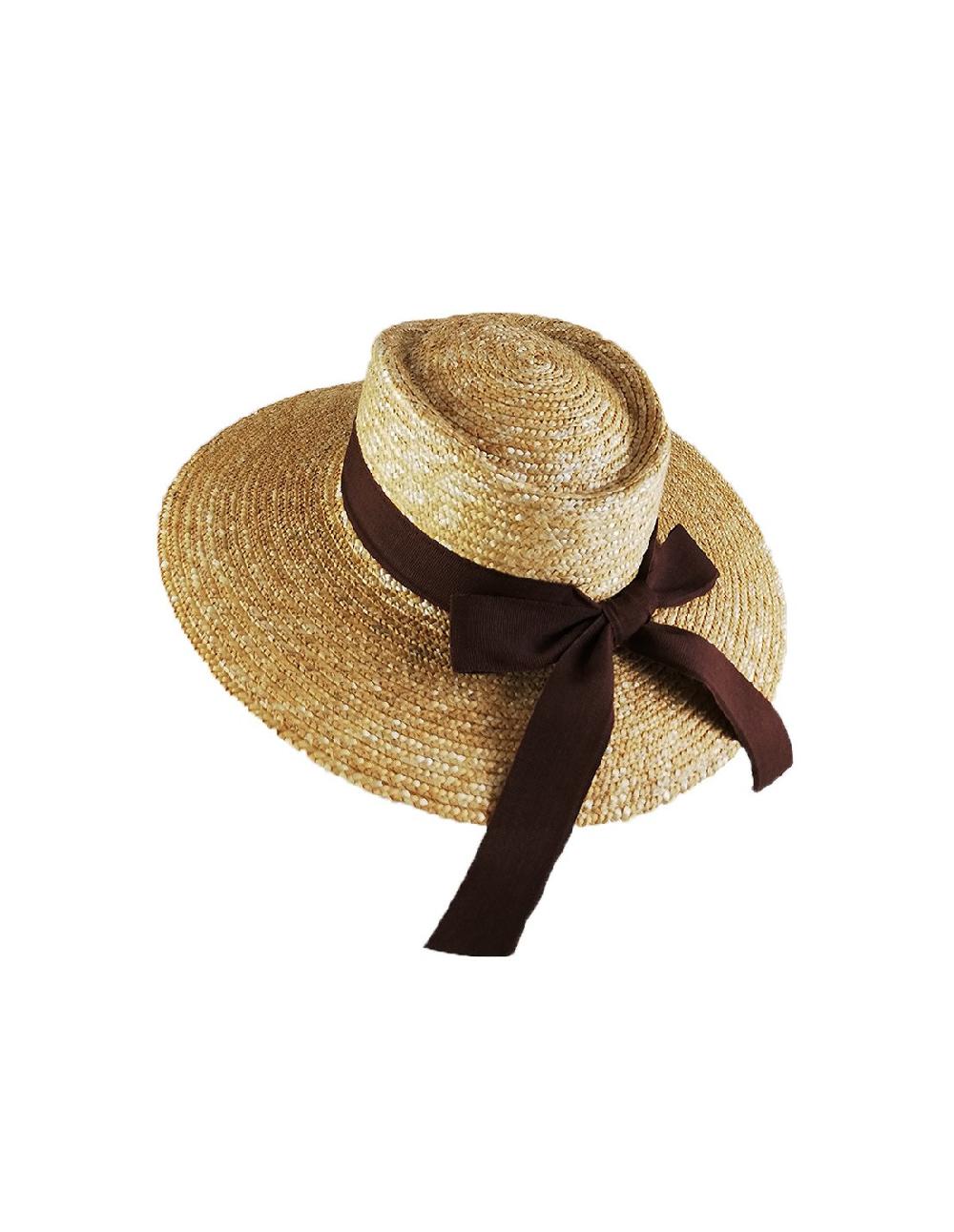 sombreros albero Sombrero Sínfoni Natural Lazo Marrón