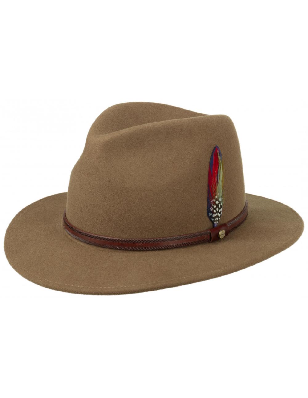 sombreros albero Sombrero Traveller Woolfelt Stetson Camel