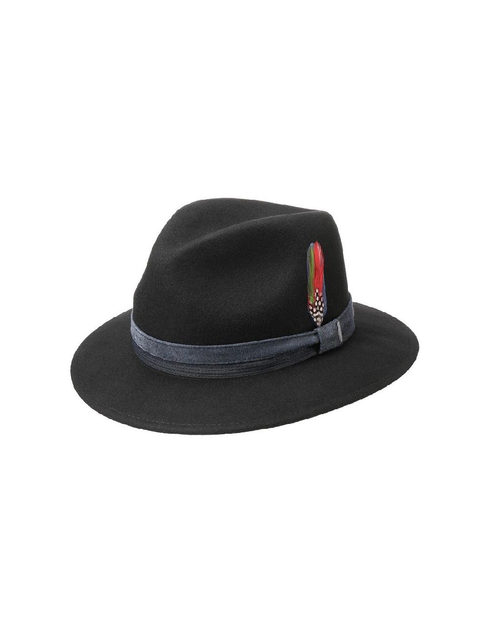 sombreros albero Sombrero Traveller Woolfelt Stetson Negro
