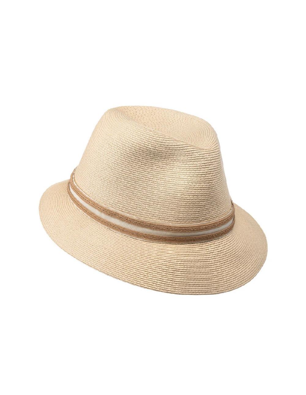 sombreros albero Sombrero Trilby Caro Natural de Bronté