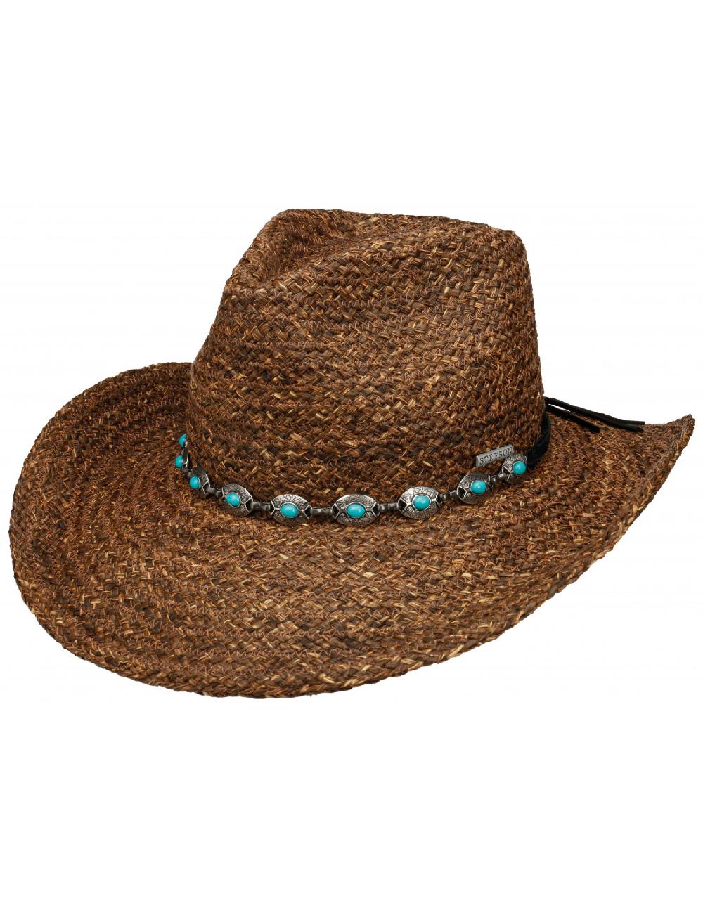 sombreros albero Sombrero Western Raffia Marrón de Stetson