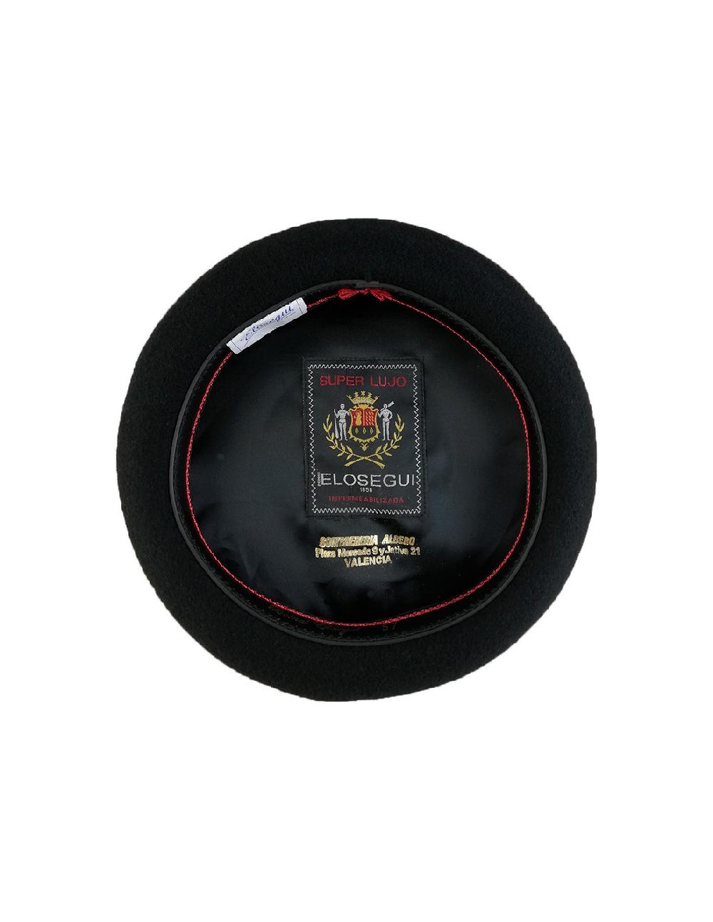 Sombreros Albero Boina Elósegui Negra 11 Pulgadas