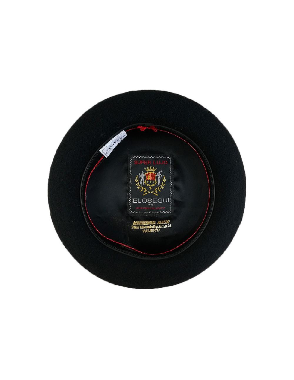 Sombreros Albero Boina Elósegui Negra 12 Pulgadas