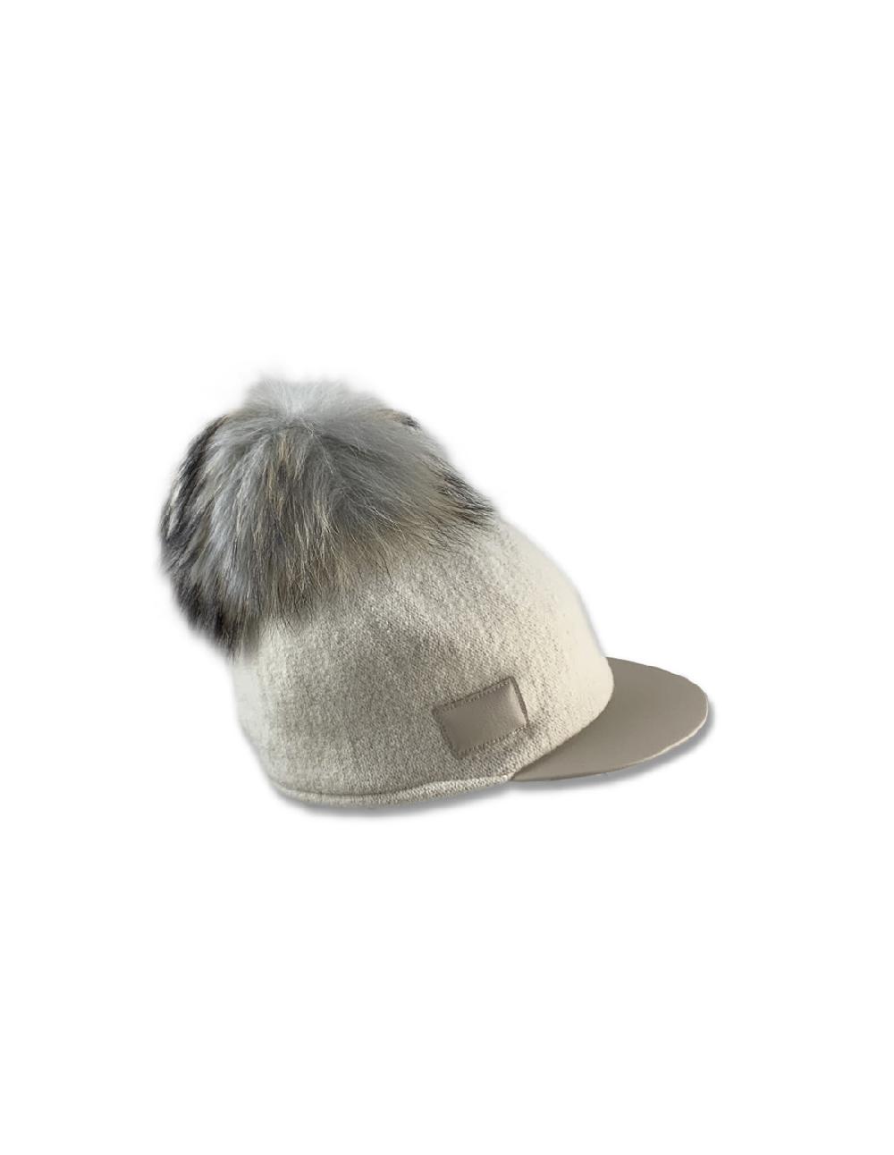 Sombreros Albero Gorra Pompon Beige