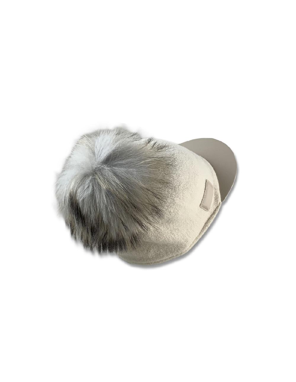 Sombreros Albero Gorra Pompon Beige