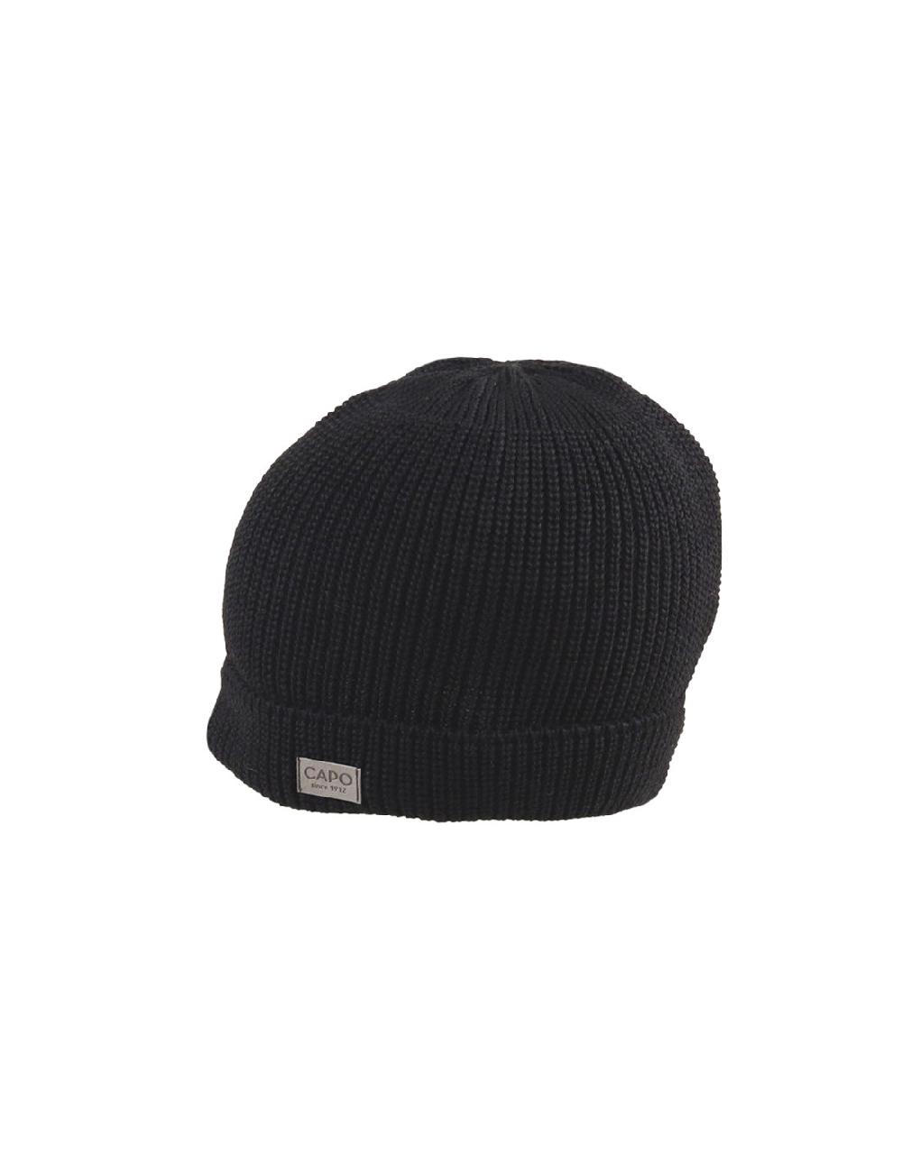 Sombreros Albero Gorro Pull On Wool Cap Negro