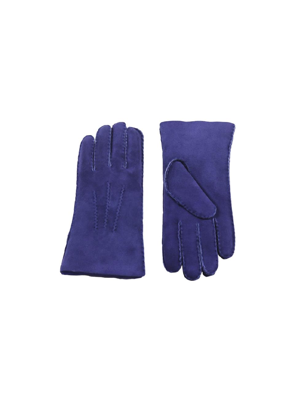 sombreros albero Guante Merino Sewn Saxe Azul