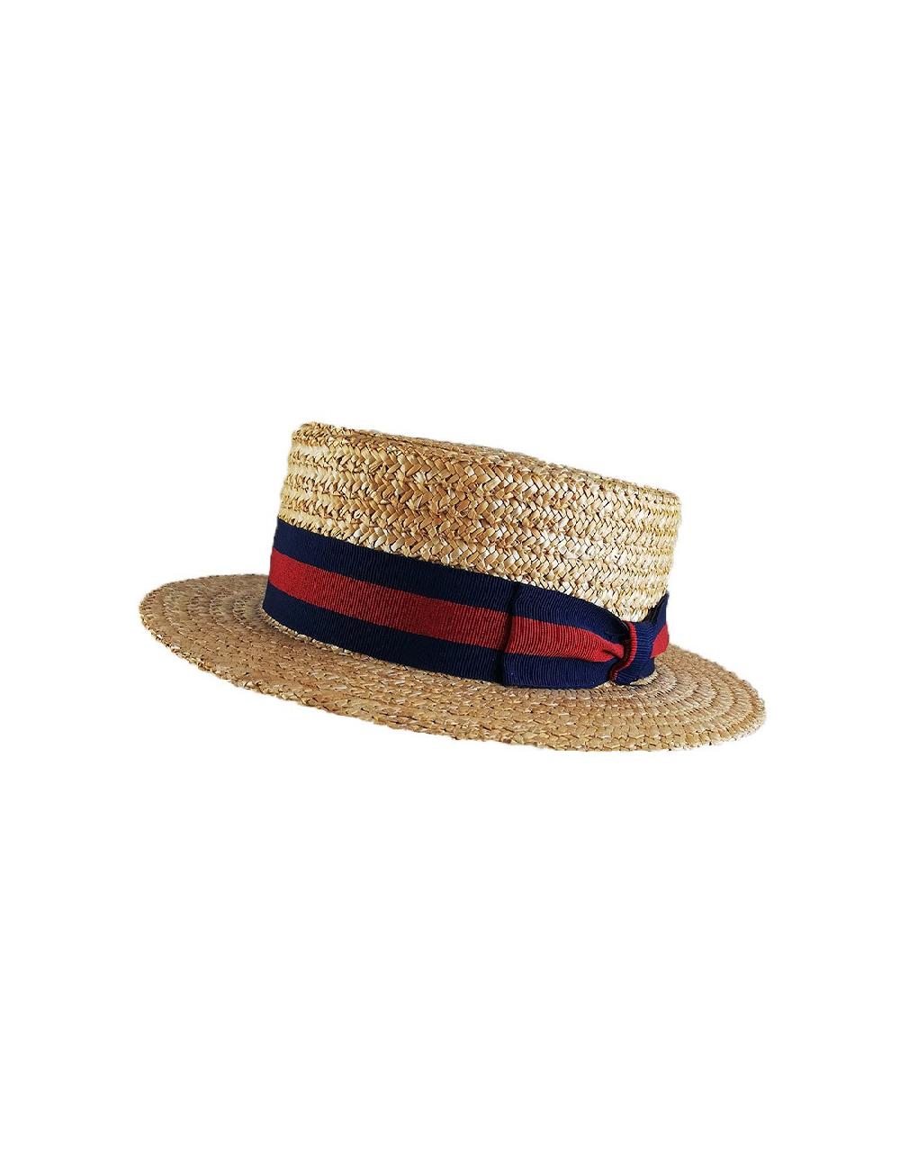 Sombreros Albero Sombrero Canotier Navy