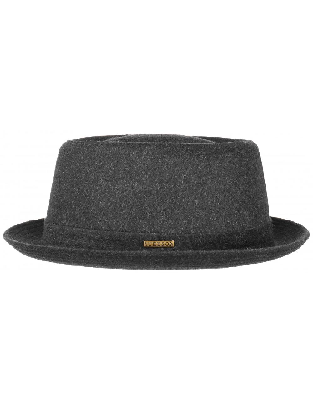 sombreros albero Sombrero Pork Pie Wool Antracita