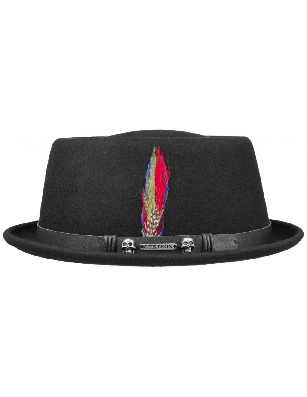 Sombreros Albero Sombrero Pork Pie Woolfelt Negro
