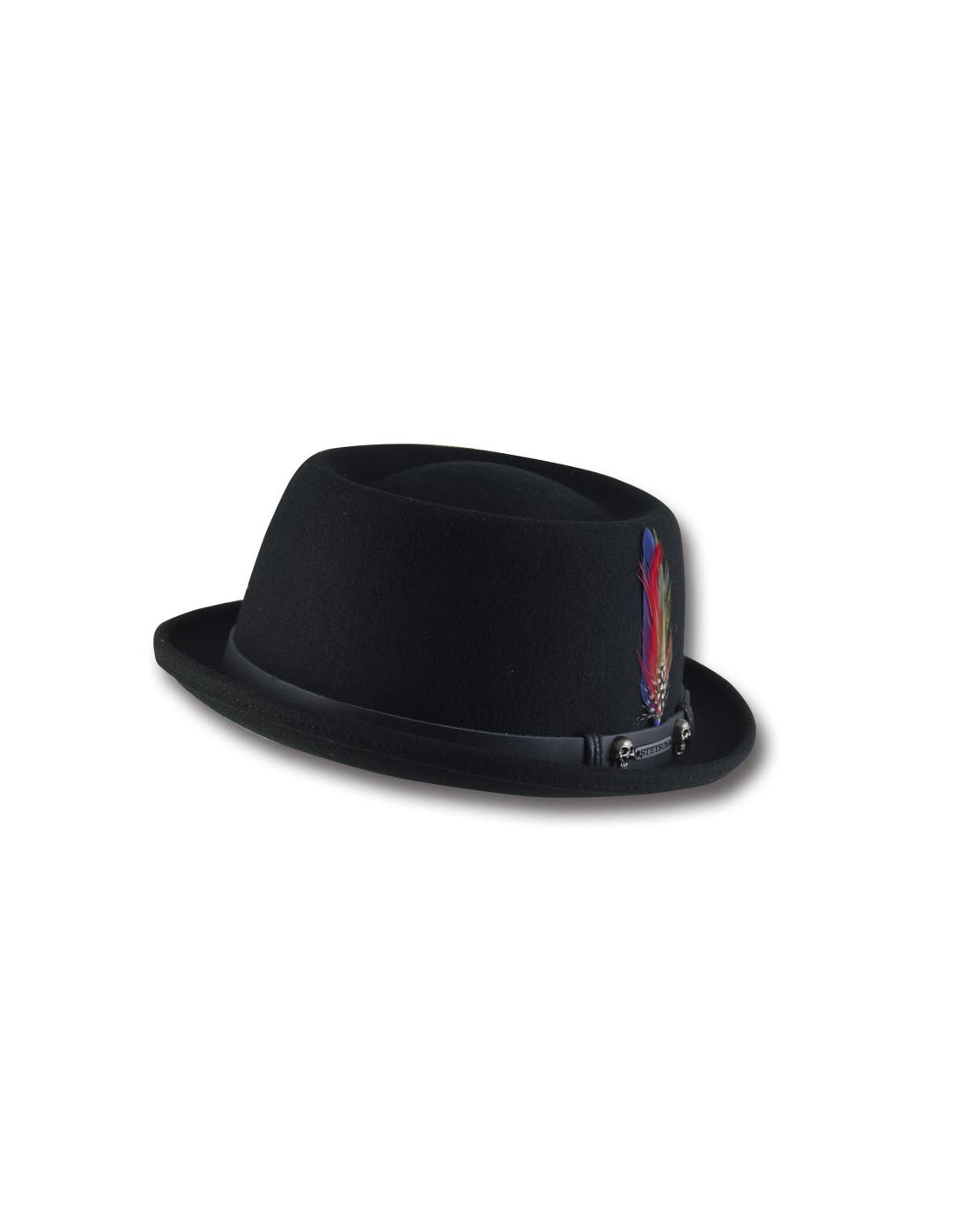 sombreros albero Sombrero Pork Pie Woolfelt Negro