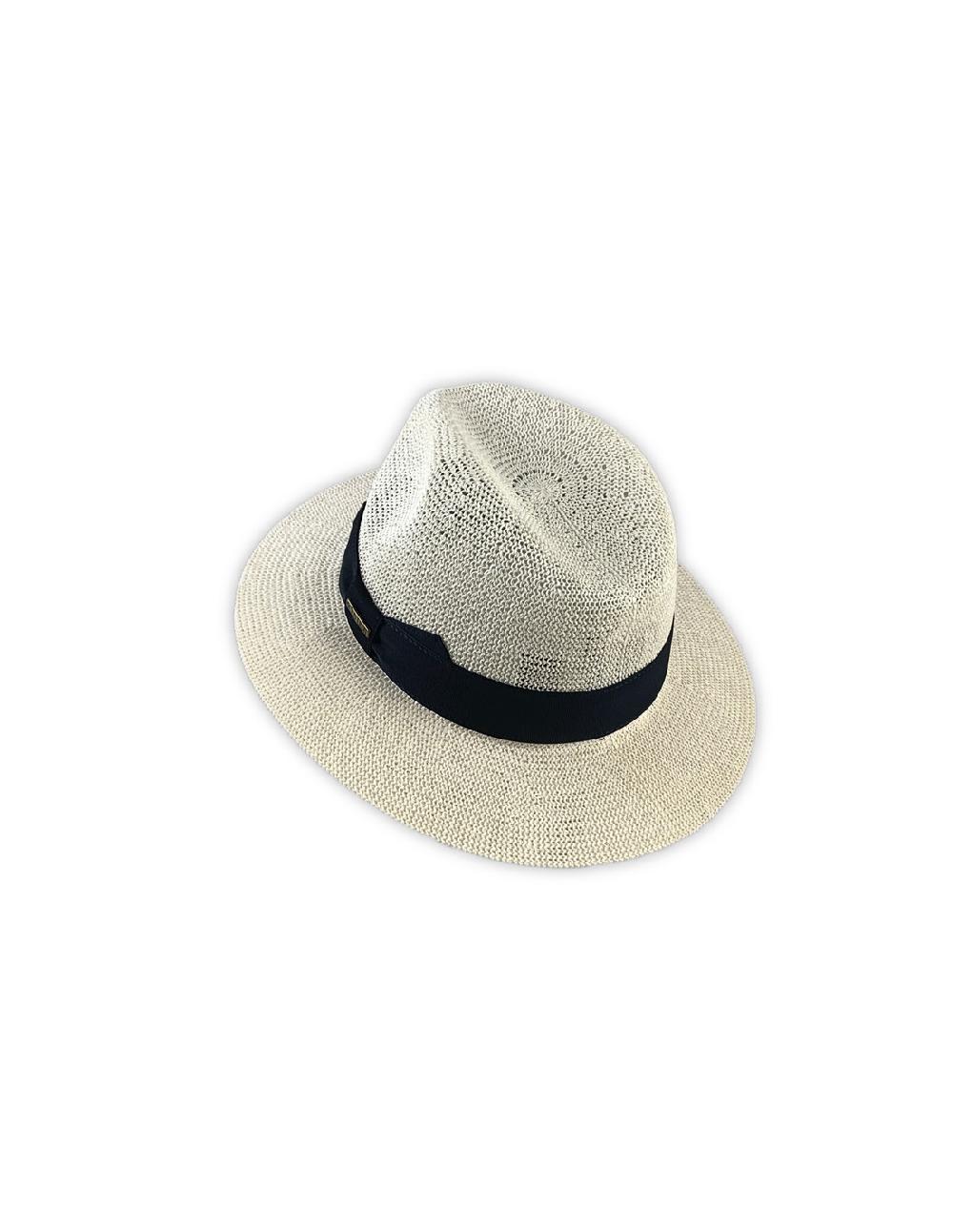 Sombreros Albero Sombrero Reinet Crema Cinta Negra