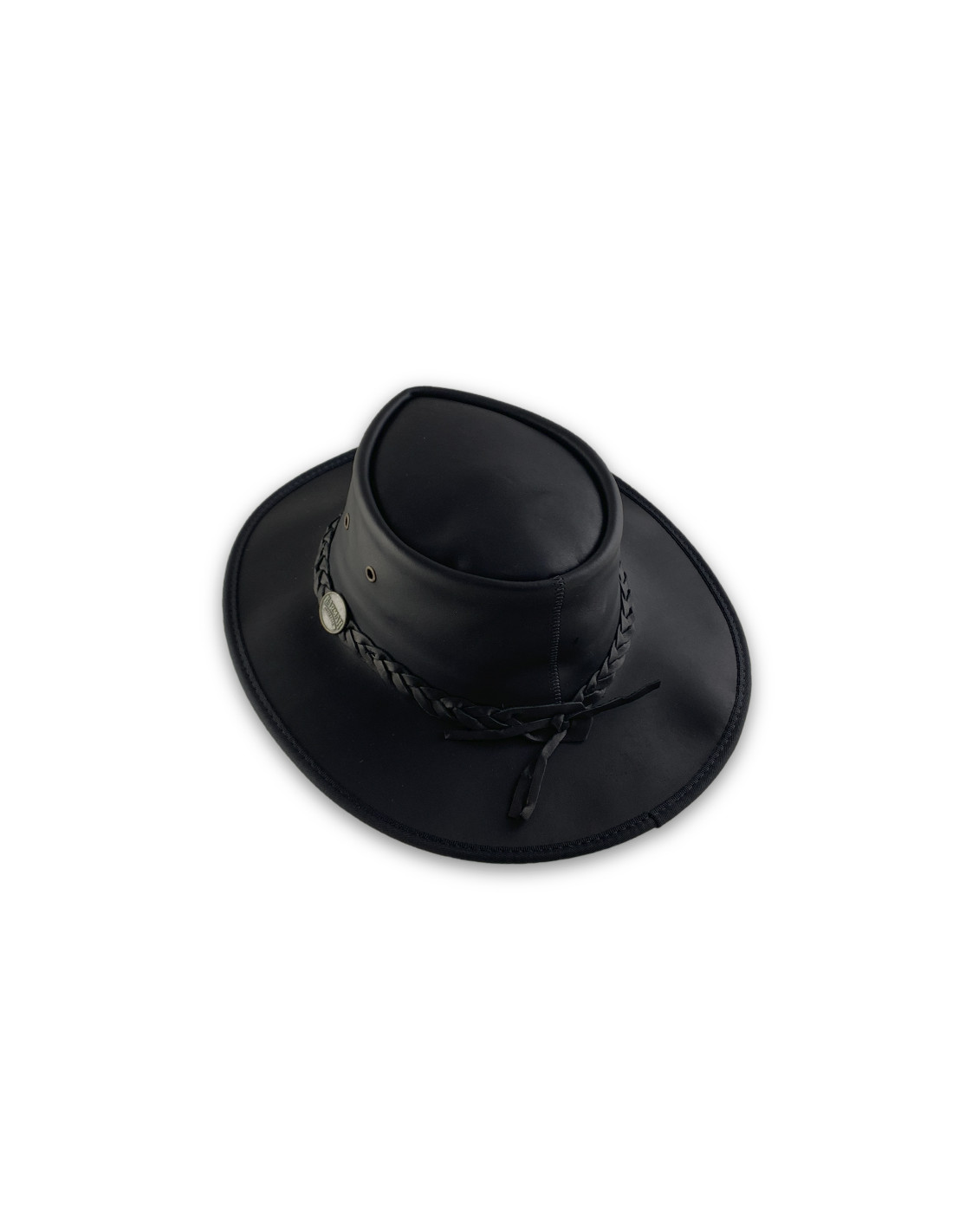 Sombreros Albero Sombrero Squashy Full Grain Negro
