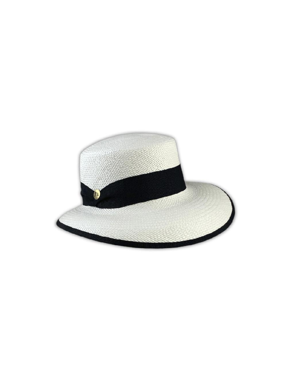 sombreros albero Visera Panama Adria Blanca