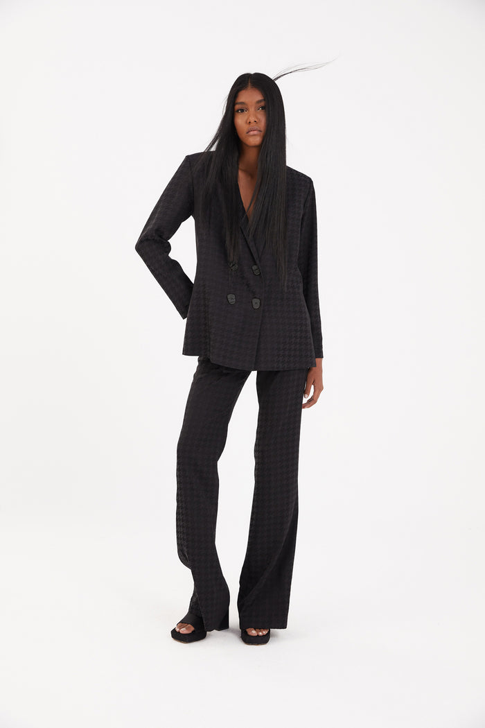 Sophie And Lucie PANTALÓN OCHENTA PATA DE GALLO NEGRO