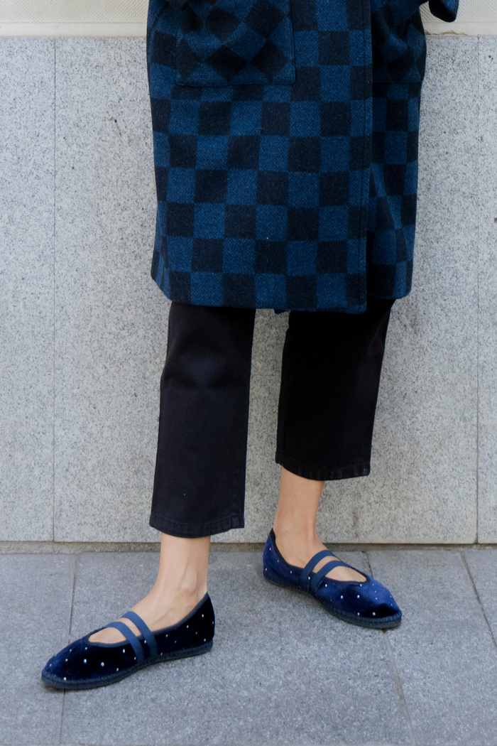 Sophie And Lucie BAILARINA TERCIOPELO MARINO