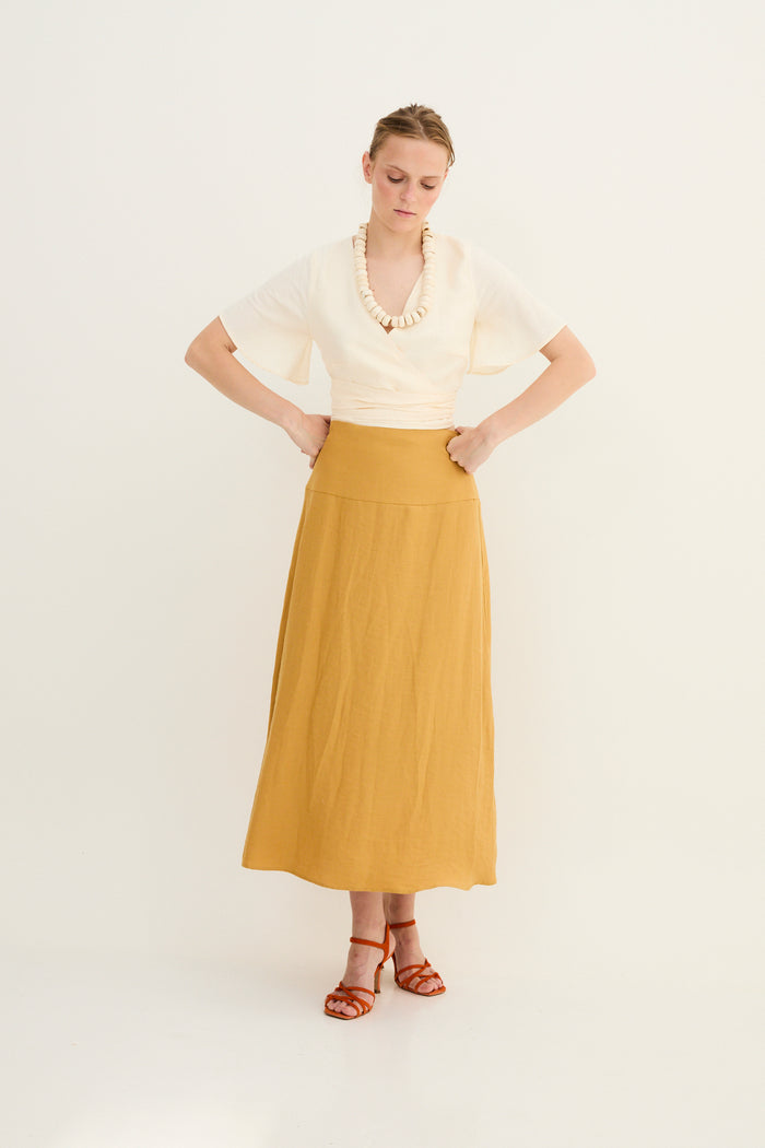 Sophie And Lucie BLUSA ABANICO JADE CRUDO