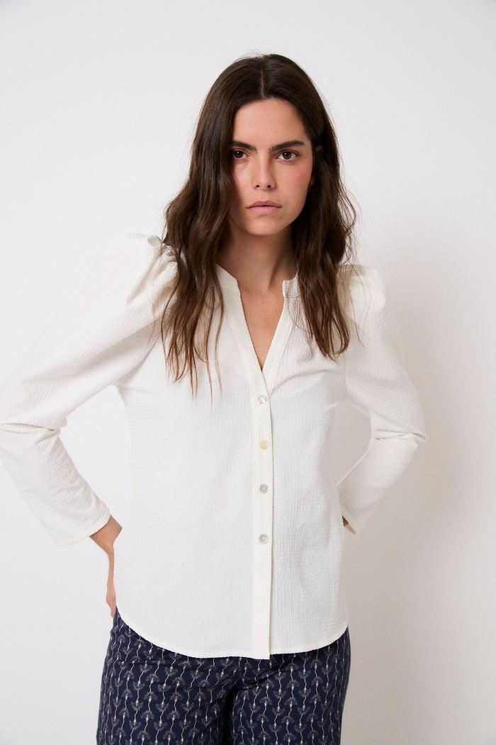 sophie and lucie BLUSA ALICE CUADRILLE CRUDO