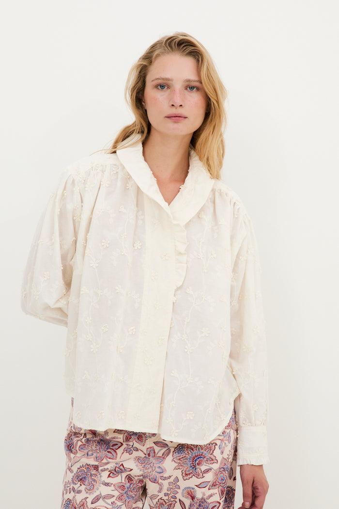 Sophie And Lucie BLUSA MARIBEL FLOR CRUDO