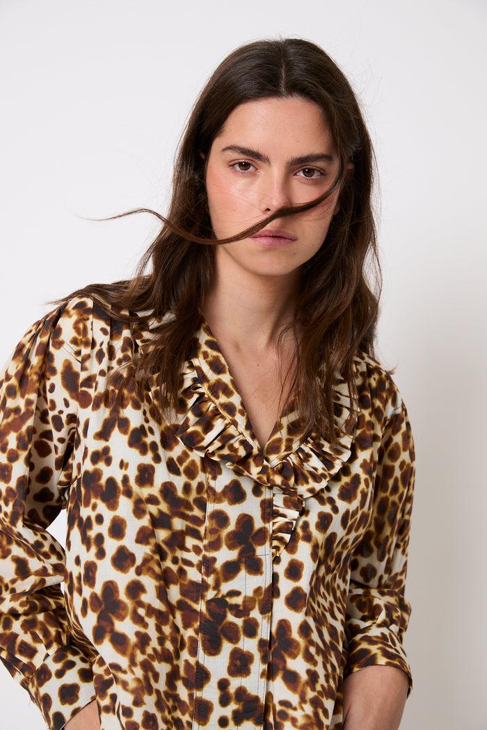 Sophie And Lucie BLUSA MARIBEL MANCHA MARRÓN