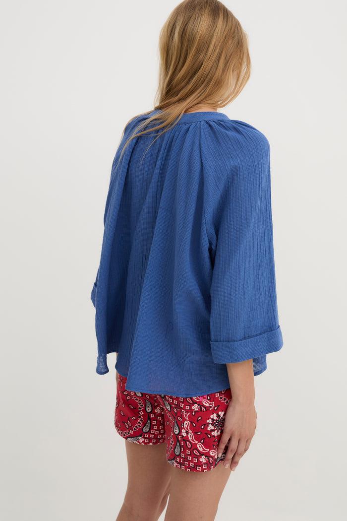 Sophie And Lucie BLUSA MOLLI ARRUGUILLA AZUL