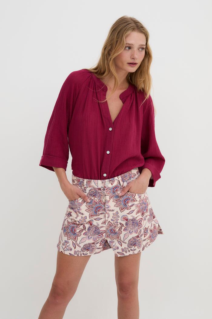 Sophie And Lucie BLUSA MOLLI ARRUGUILLA CEREZA