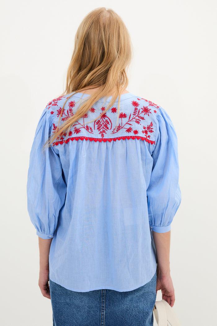 Sophie And Lucie BLUSA MUMBAI POPELIN AZUL