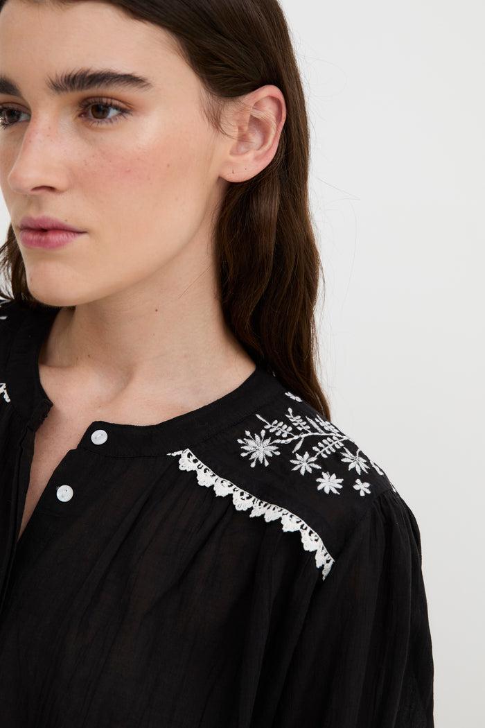 Sophie And Lucie BLUSA MUMBAI POPELIN NEGRO